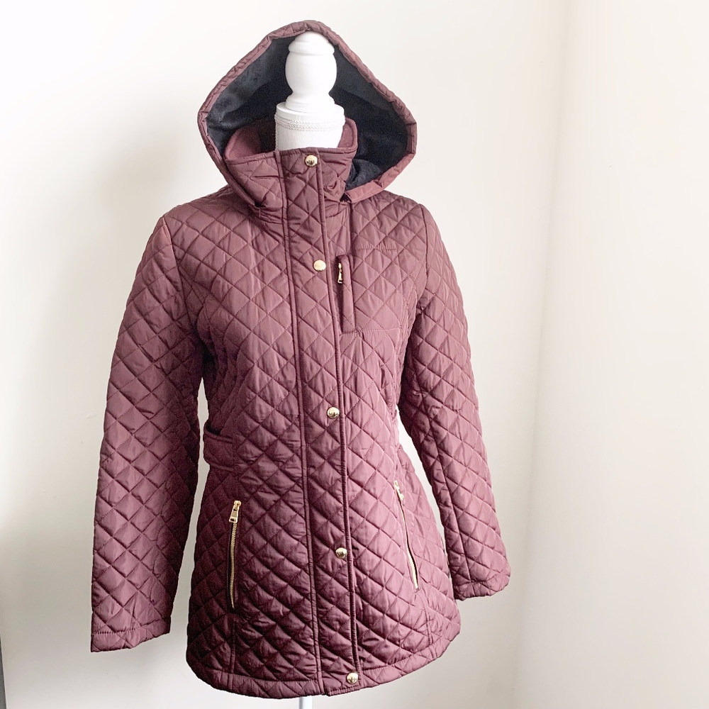 Calvin Klein Womens S Quilted Puffer Coat Jacket